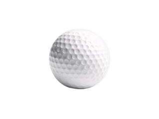 a close-up of a golf ball