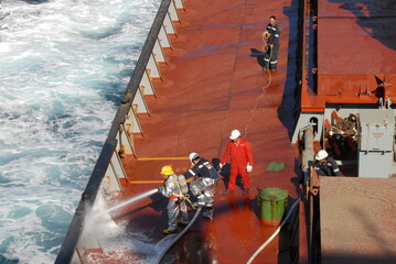 tanker in the sea