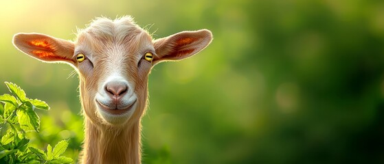 Obraz premium A close up of a goat looking at the camera