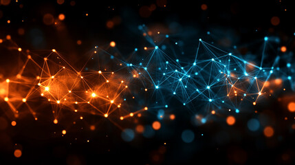 digital background with abstract code symbols, representing advanced technology, innovation, and the intersection of the digital world and human progress. It evokes themes of modernity and complexity