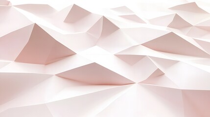 Obraz premium Abstract Geometric 3D Paper Craft Landscape