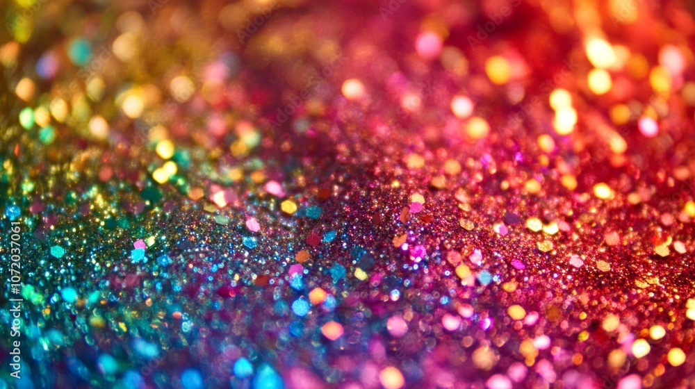 Aufkleber A colorful background with many small dots of different colors