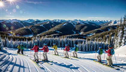 Whimsical Nostalgic Skiing Adventure Down Memory Lane