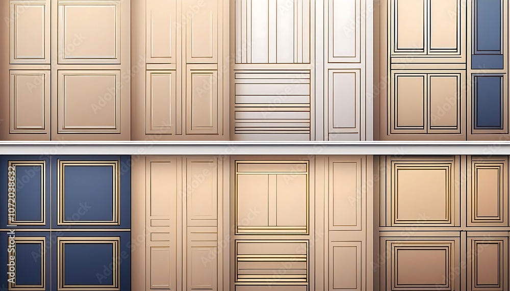 Poster elegant minimalist facade patterns - simple, elegant patterns in classic design