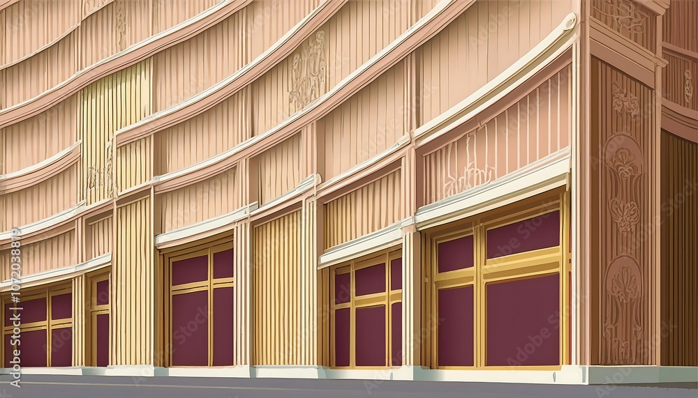Aufkleber elegant minimalist facade patterns - simple, elegant patterns in classic design