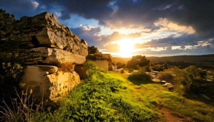 Explore nature's beauty at sunset in stunning landscapes