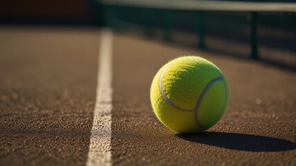 tennis ball on the court
