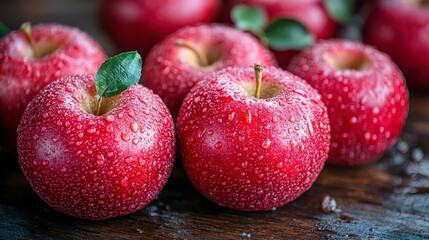Close up of Fresh Red Apples