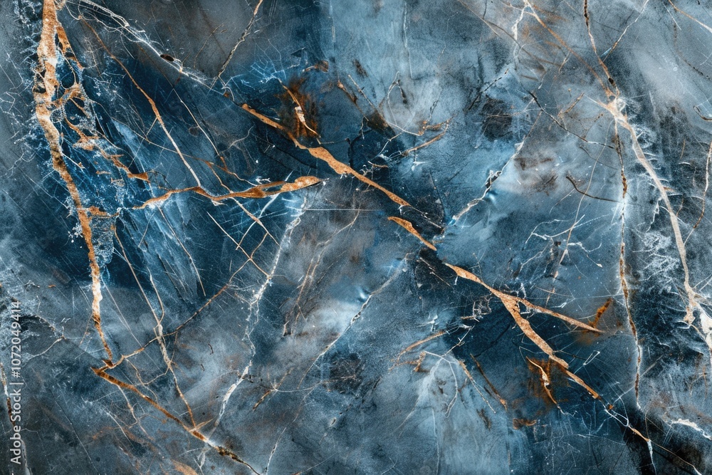 Poster a close-up view of a blue marble surface with subtle texture and color variation