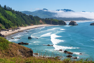 Pacific Coast Serenity at Cannon Beach, Oregon. Ecola State Park