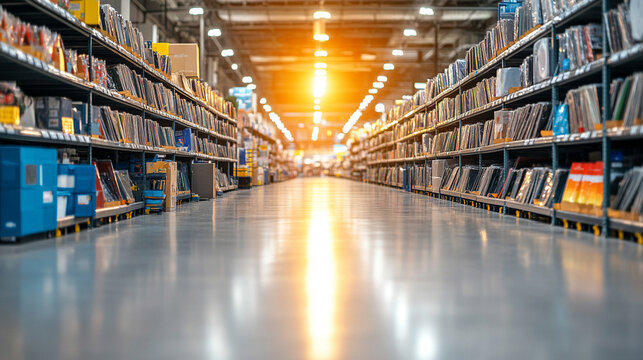 nostalgic vintage record store filled with rows of vinyl records, creating an ambiance that symbolizes timeless music, history, and a love for retro sounds in a cozy, curated space