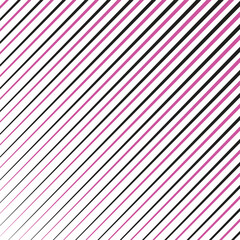  simple black colour and pink colour thik to thin daigonal line pattern.