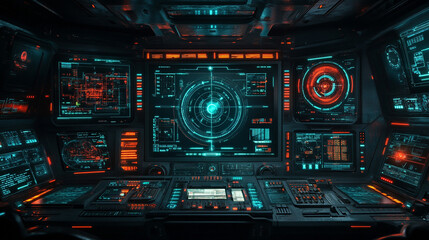 Fototapeta premium futuristic concept image showcasing artificial intelligence with intricate patterns of deep learning neural networks and machine algorithms, symbolizing the potential and complexity of AI technology