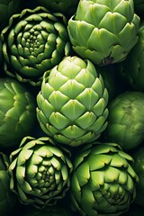 Obraz premium Close-up of Artichoke Heads.