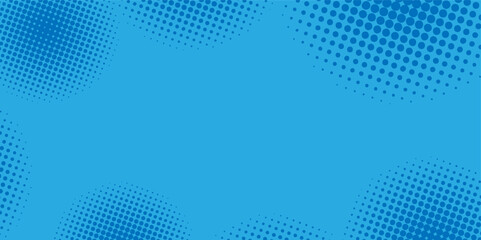 Circle halftone collection. Blue halftone dots backgrounds, round halftones geometric dots gradient