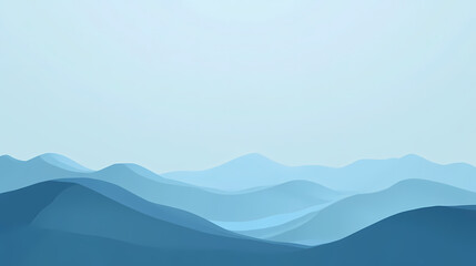 Blue gradient background with a minimalist flat design, featuring a smooth transition from light blue to dark sky-blue, with blurred edges and no text or characters. Minimalist. Illustration