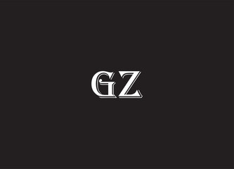 GZ letter logo and  initital logo design