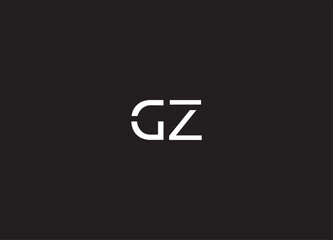 GZ letter logo and  initital logo design