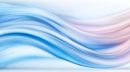 Naklejka premium Abstract blue and pink waves background, a serene dynamic blend of colors for modern design