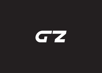 GZ letter logo and  initital logo design