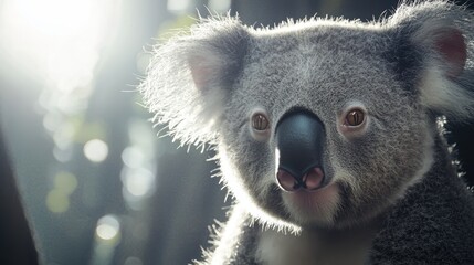 Obraz premium Realistic Koala in Natural Light