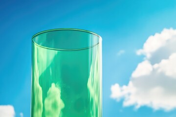 A glass of clear water sitting on a table, perfect for illustrations and designs