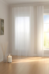 Fototapeta premium A soft and gentle sunbeam overlay, ideal for creating a dreamy and ethereal atmosphere.