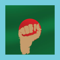 Flag for Social media post design bg.