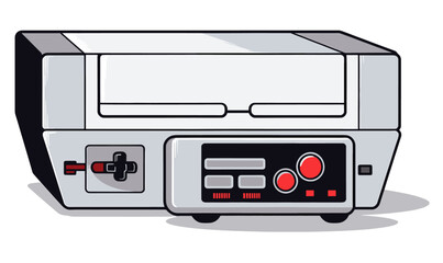 Fototapeta premium Old fashioned Cartoon sticker illustration