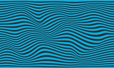 Vector Illustration of the blue, yellow, pink, brown, blue, green and black Stripe pattern of lines abstract background. EPS10.