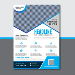 Corporate creative colorful business flyer template design set, abstract business flyer, vector template design or business poster template design

