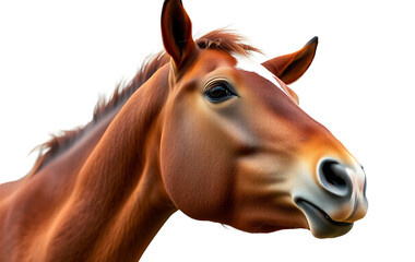 a horse with a white spot on its head