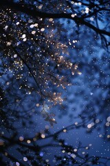 A festive Christmas tree decorated with colorful lights and ornaments