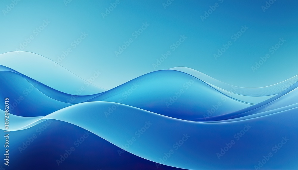 Poster gradient blue background. abstract soft blue wave background. 3d blue background with blue lines cur