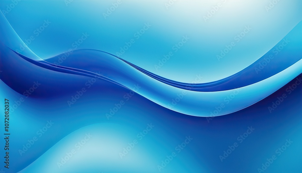 Poster gradient blue background. abstract soft blue wave background. 3d blue background with blue lines cur