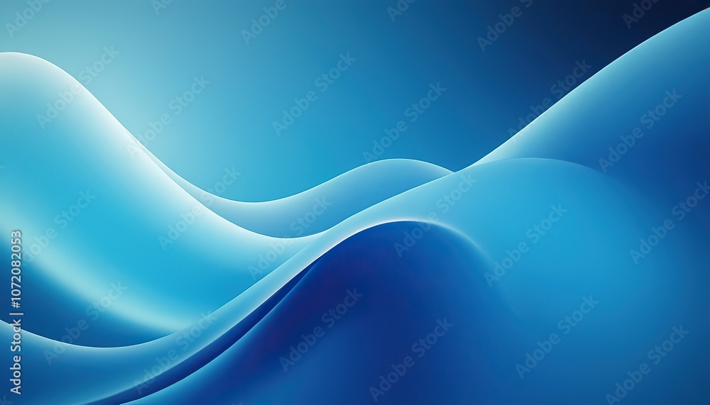 Aufkleber gradient blue background. abstract soft blue wave background. 3d blue background with blue lines cur