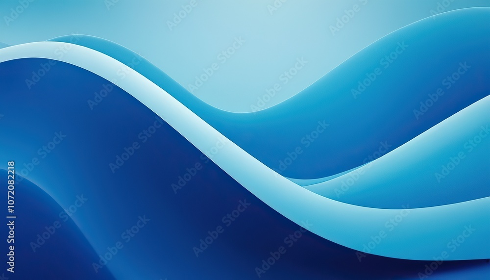 Aufkleber gradient blue background. abstract soft blue wave background. 3d blue background with blue lines cur