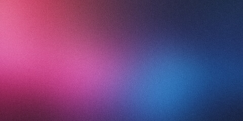 Abstract textured background with a grainy gradient of pink and blue colors blending together
