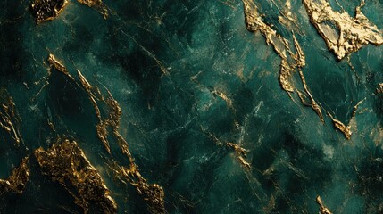 Elegant Dark Green and Gold Abstract Texture