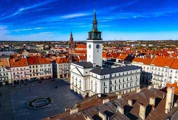 Architecture of Kalisz old town, Poland