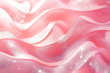 A close-up shot of pink fabric covered in sparkles, perfect for decorative or embellishment purposes