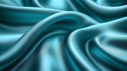 Obraz premium Elegant Light Blue Satin Fabric Texture