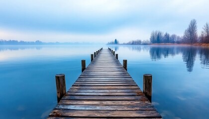 Naklejka premium Embrace Simplicity Finding Peace and Authenticity in Nature's Minimalist Beauty, A Serene Landscape Photography