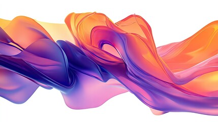 Obraz premium Colorful Fluid Wave Abstract Background Design