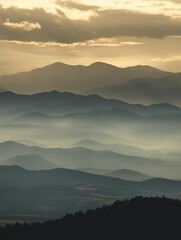 Obraz premium sunrise in the mountains