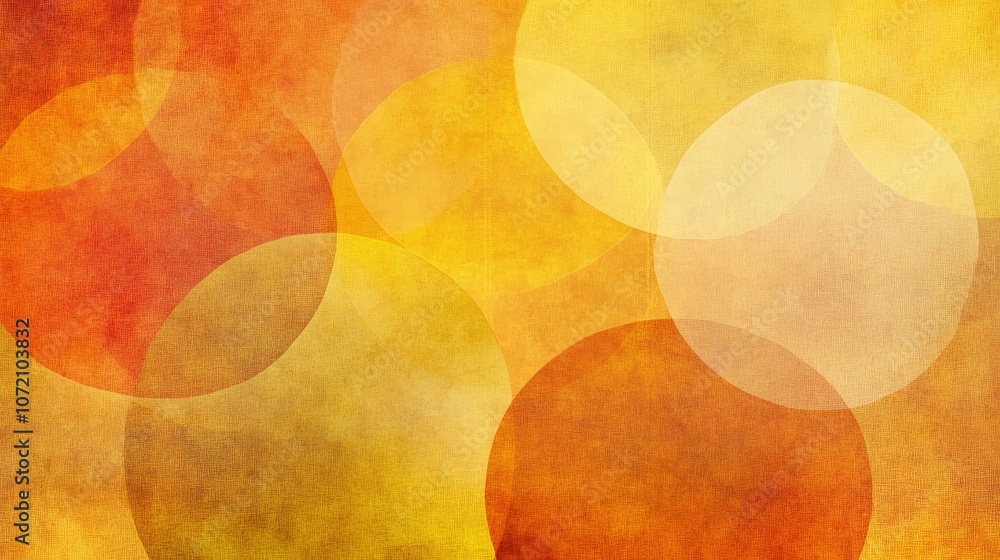 Poster warm gradient background with soft circles and tones
