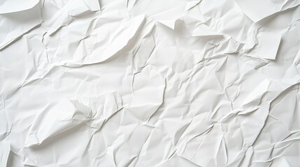 Obraz premium Soft White Crumpled Paper Texture Background