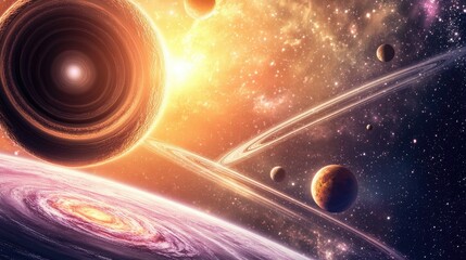 Stunning Space Illustration in 5K Resolution