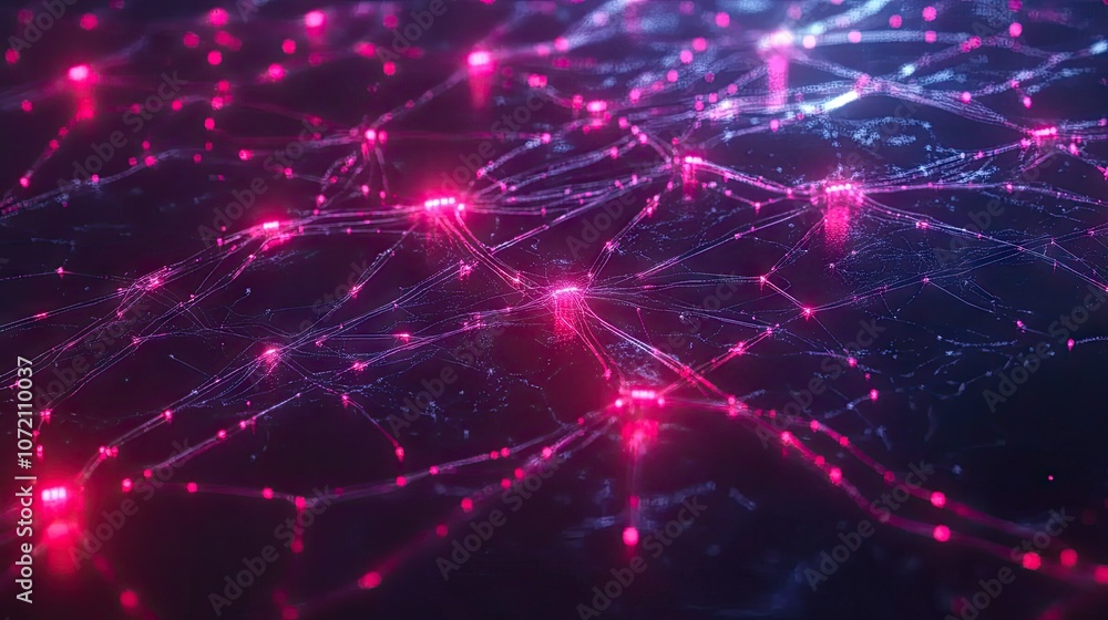 Poster neural network visualization in cyberspace
