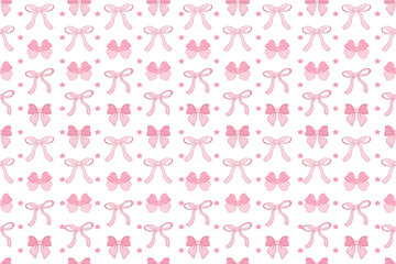 Beautiful seamless bow holiday design pattern vector illustration